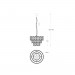 Подвесная люстра Corato Zumaline 5*8W G9 хром P0475-05A-F4AC