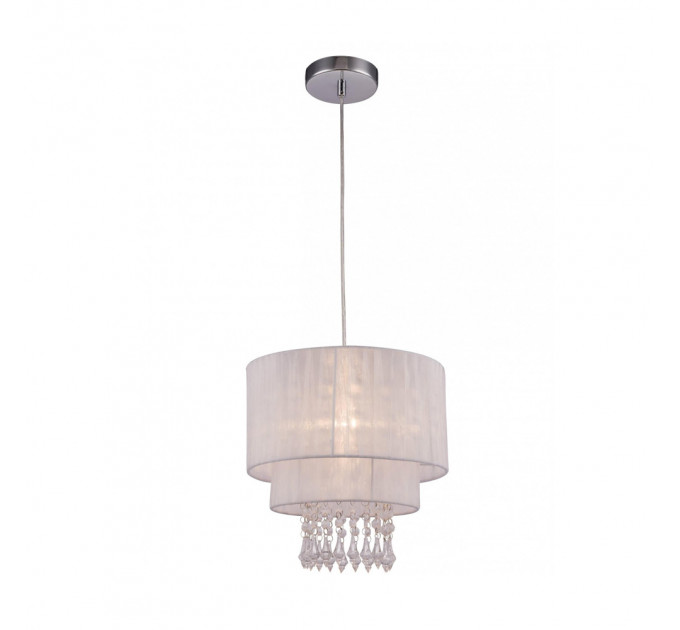 Классический подвесной светильник Leta Zumaline 1*60W Е27 хром/белый RLD93350-1W