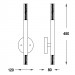 Настенное бра One Zumaline LED W0461-02E-S8S8
