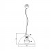Подвесной светильник Antenne Zumaline 1*60W Е27 TS-071003P-BKGO