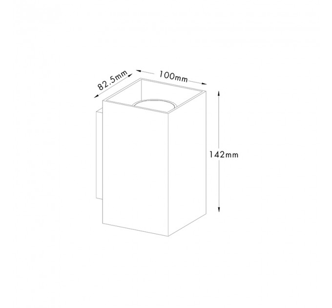 Настенный светильник Sandy wl square Zumaline 92698